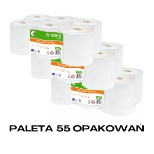 Paleta 55 opakowań - Ręcznik w roli makulaturowy LAMIX R Ellis Ecoline 100/2 ręcznik w roli 3063