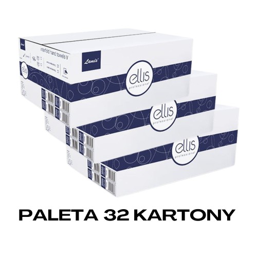 PALETA 32 kartony - Ręcznik składany celulozowy LAMIX V Eliis Professional 3000 biały wzór biały 2585.jpg