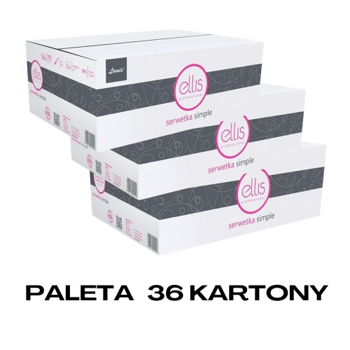 Paleta 36 kartonów - Serwetki LAMIX S ELLIS NAPKINS SIMPLE 9000 - biały 1045.jpg