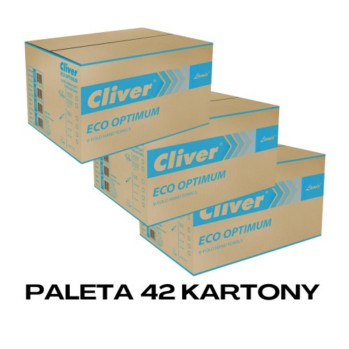 Paleta 42 kartony  Ręcznik składany z makulatury LAMIX V Cliver Eco Optimum 4000  zielona.jpg