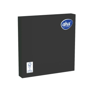 Serwetki AHA czarne 33x33 3w 20 szt