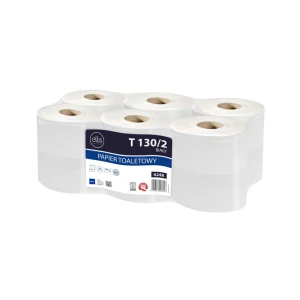 Papier toaletowy z celulozy LAMIX T Ellis Proffesional 130/2 pap. jumbo biały 6248
