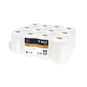 Ręcznik celulozowy w roli LAMIX Ellis PROFESSIONAL 40/2 – biały 3001