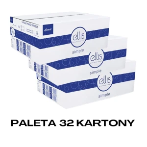 Paleta  32 kartony - Ręcznik składany celulozowy LAMIX V Ellis Profesional Simple 3000 biały 2837