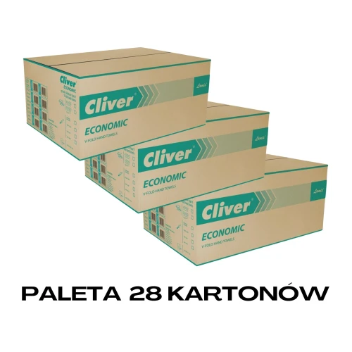 Paleta 28 kartonów Ręcznik składany makulatura LAMIX V Cliver Economic 4000.jpg